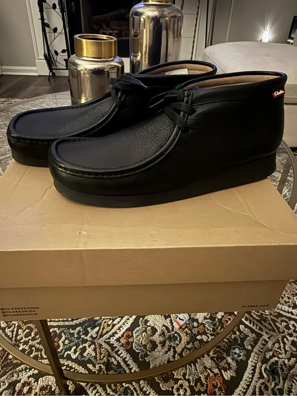Clarks Stinson Hi Leather Wallabee